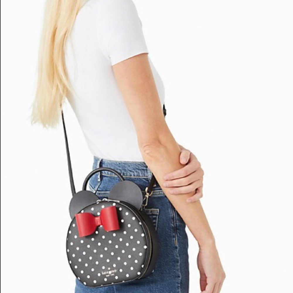 NWT💃Kate Spade X Disney Minnie Mouse crossbody bag and cardholder Wallet Set - Picture 13 of 14